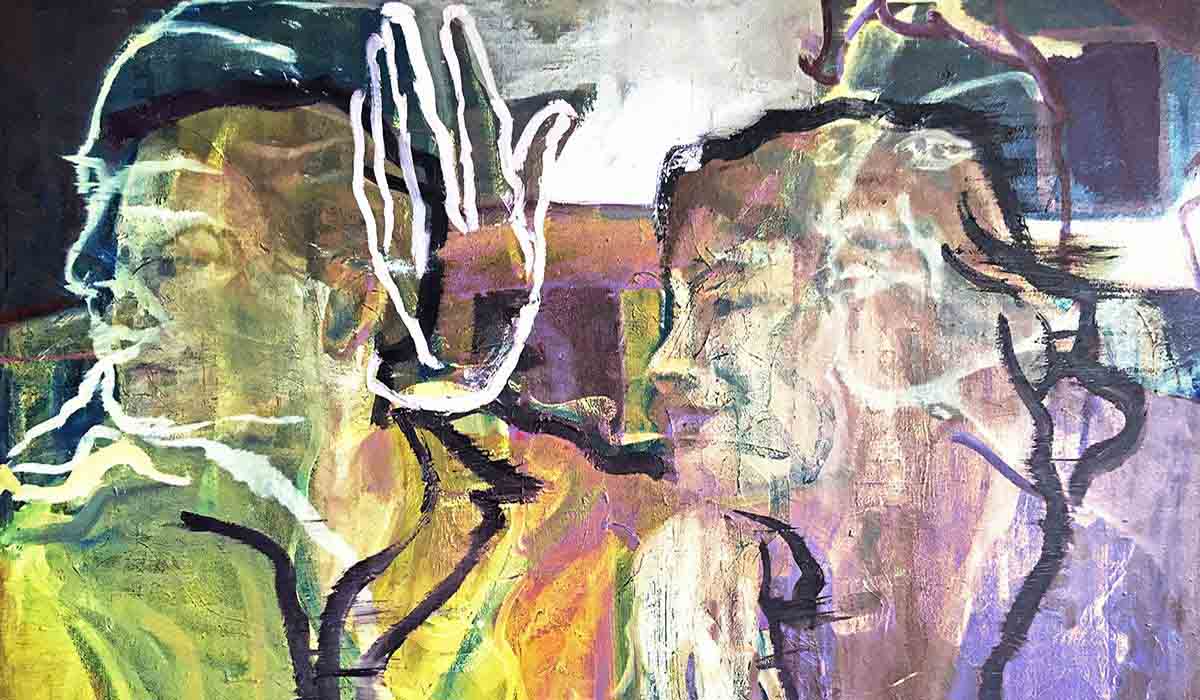 abstract image of woman mentally supporting partner